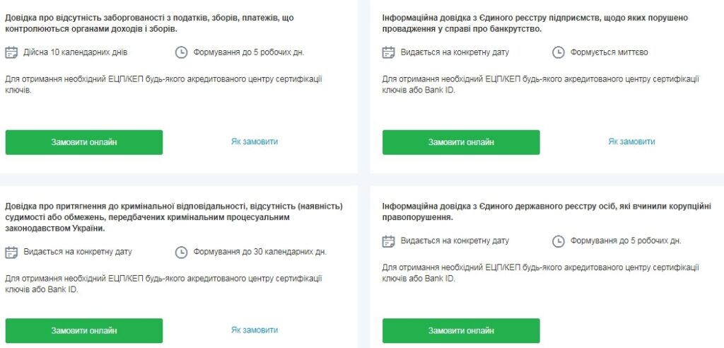 Довідки для публічних закупівель замовити онлайн Zakupivli.pro