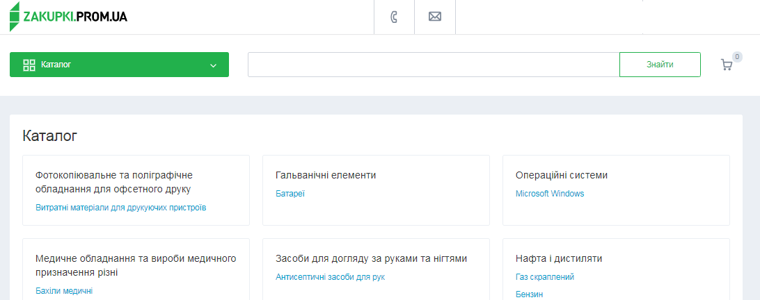 Запуск електронного каталогу ProZorro.Market _zakupki.prom.ua