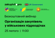 Організація закупівель у військових підрозділах